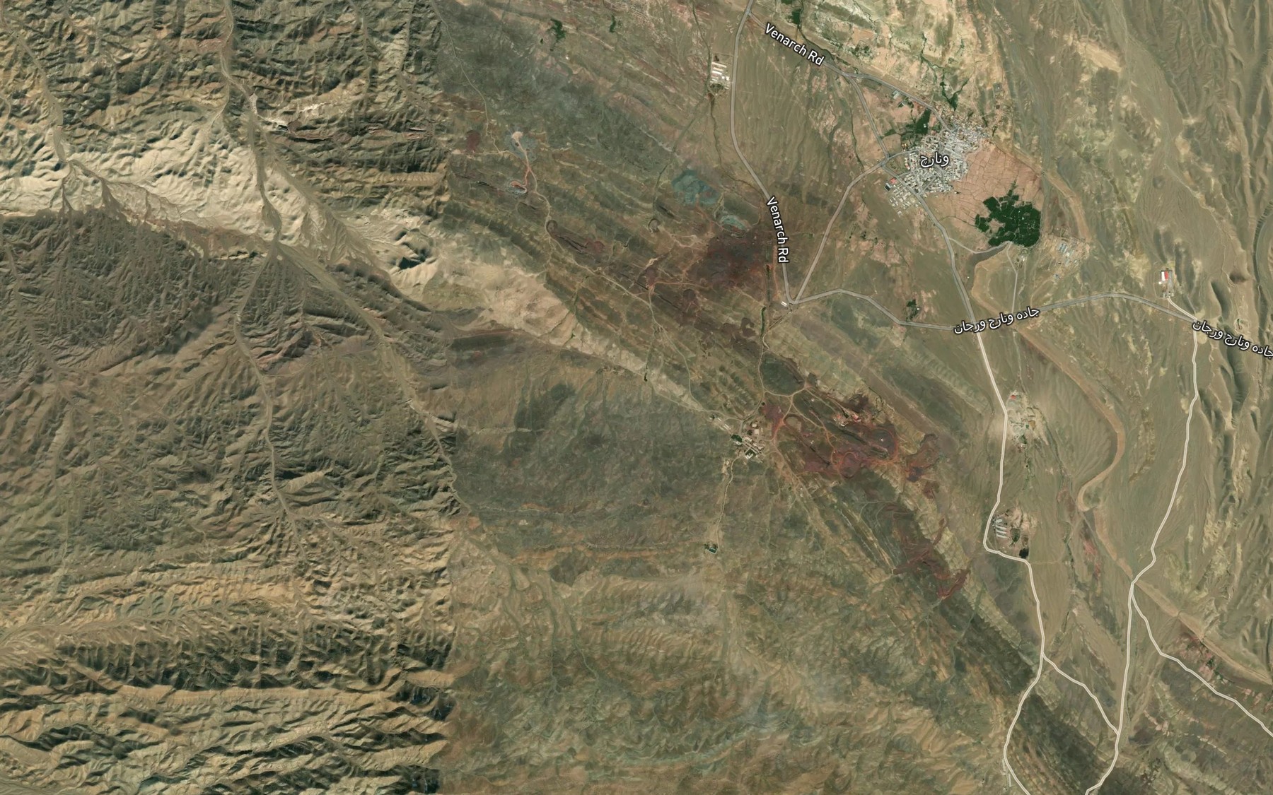Satellite map of the Cheshmeh-ye Kur Cheshmeh