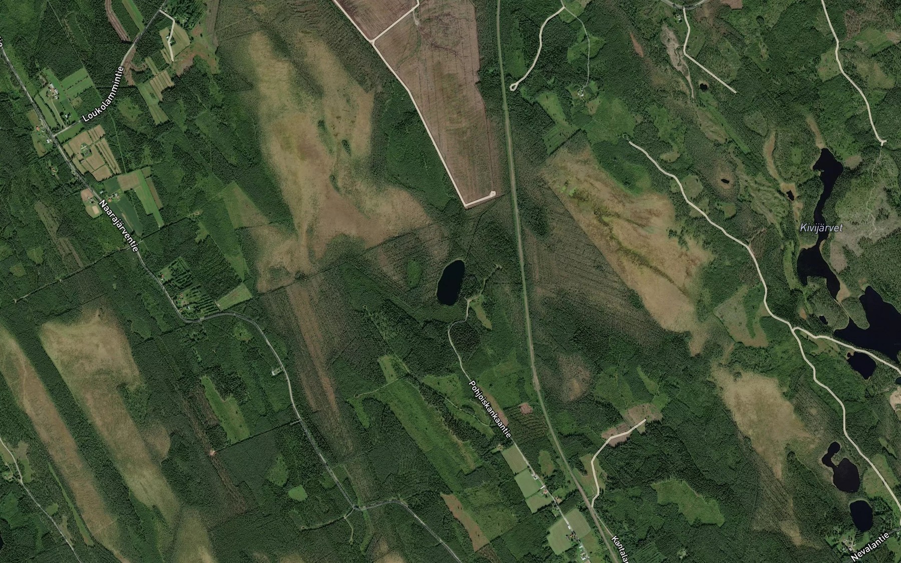 Satellite map of the Pohoslampi