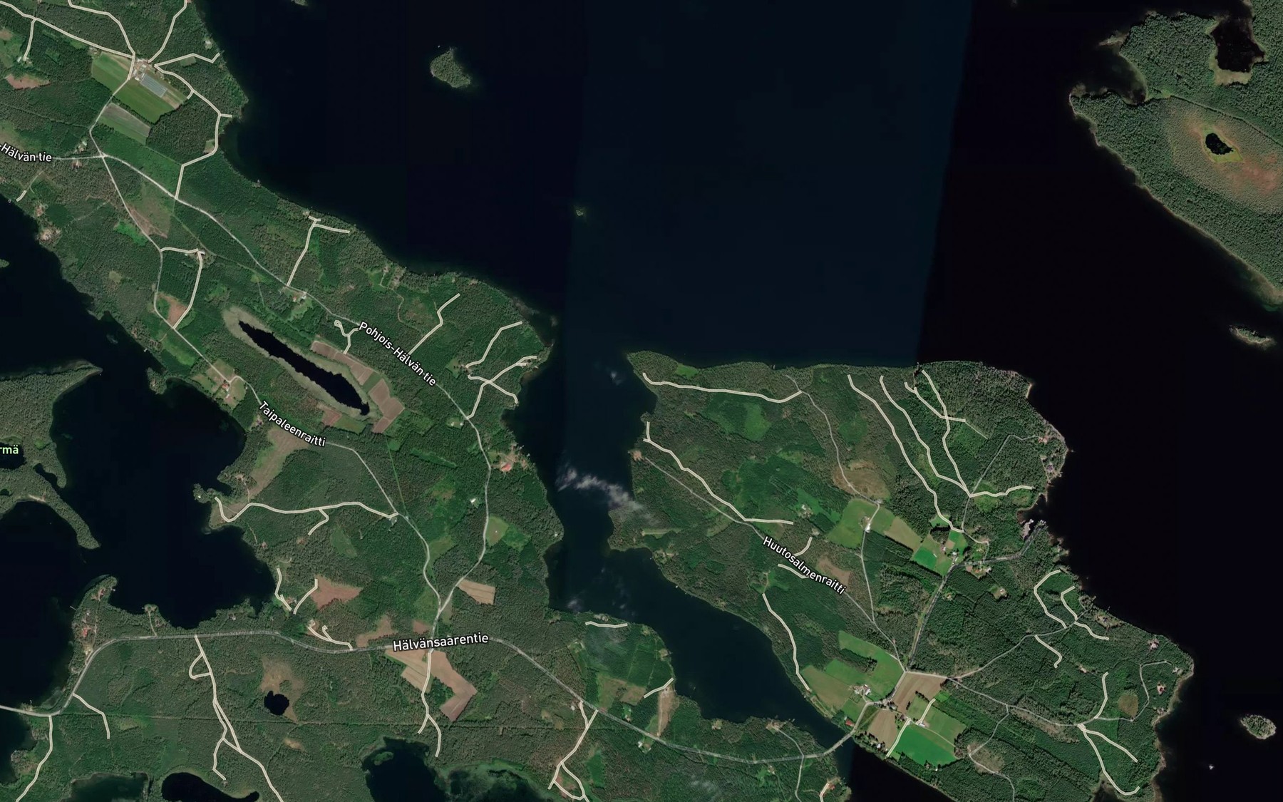 Satellite map of the Lautakodanlahti