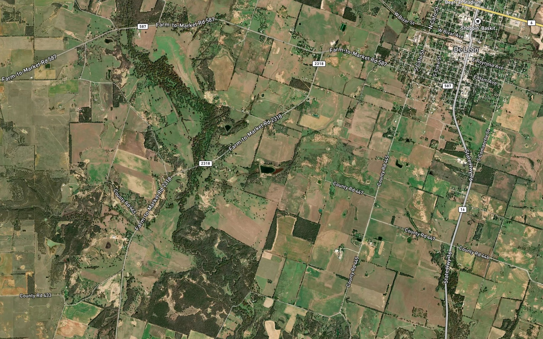 Satellite map of the Golden Lake