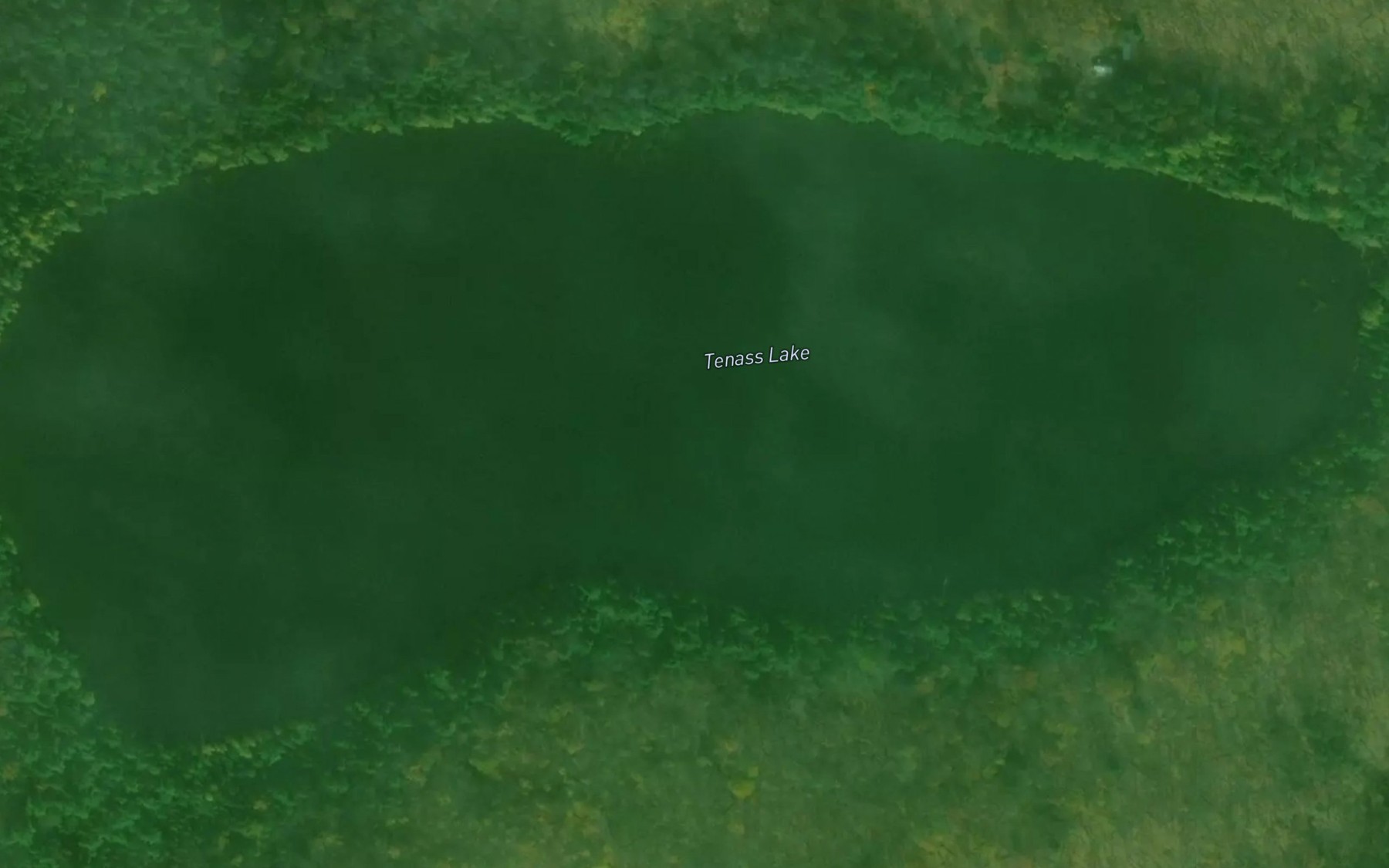 Satellite map of the Tenass Lake
