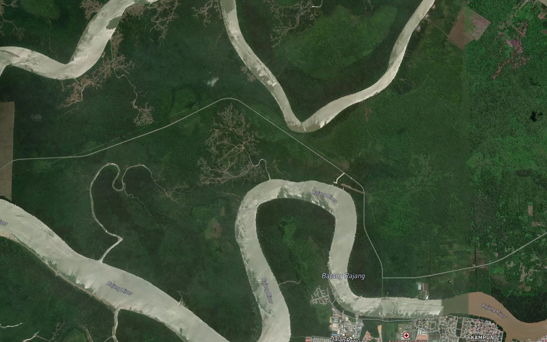 Satellite map of the Sungai Dungan