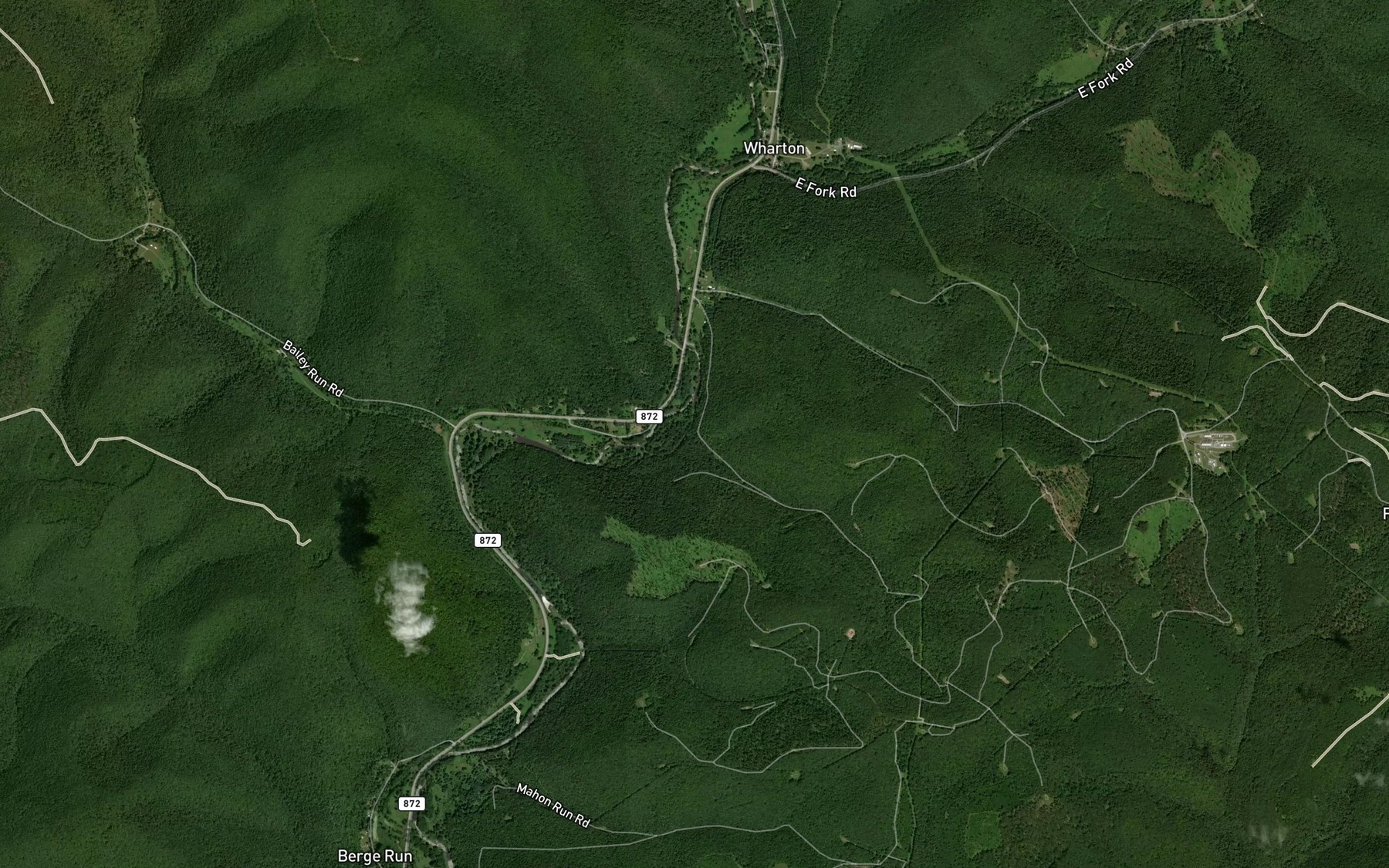 Satellite map of the Pine Island Run