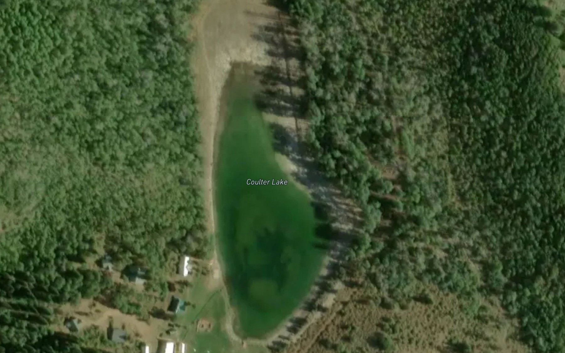 Satellite map of the Coulter Lake