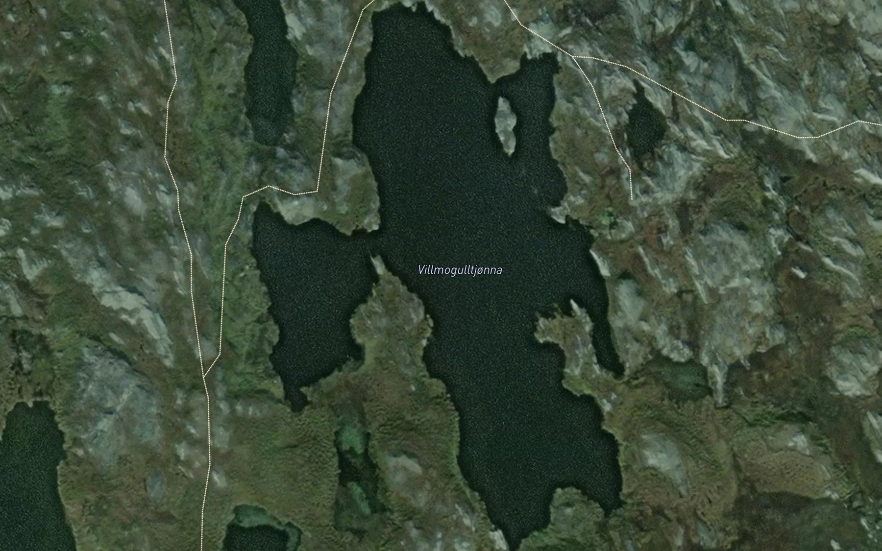 Satellite map of the Villmogulltjonna