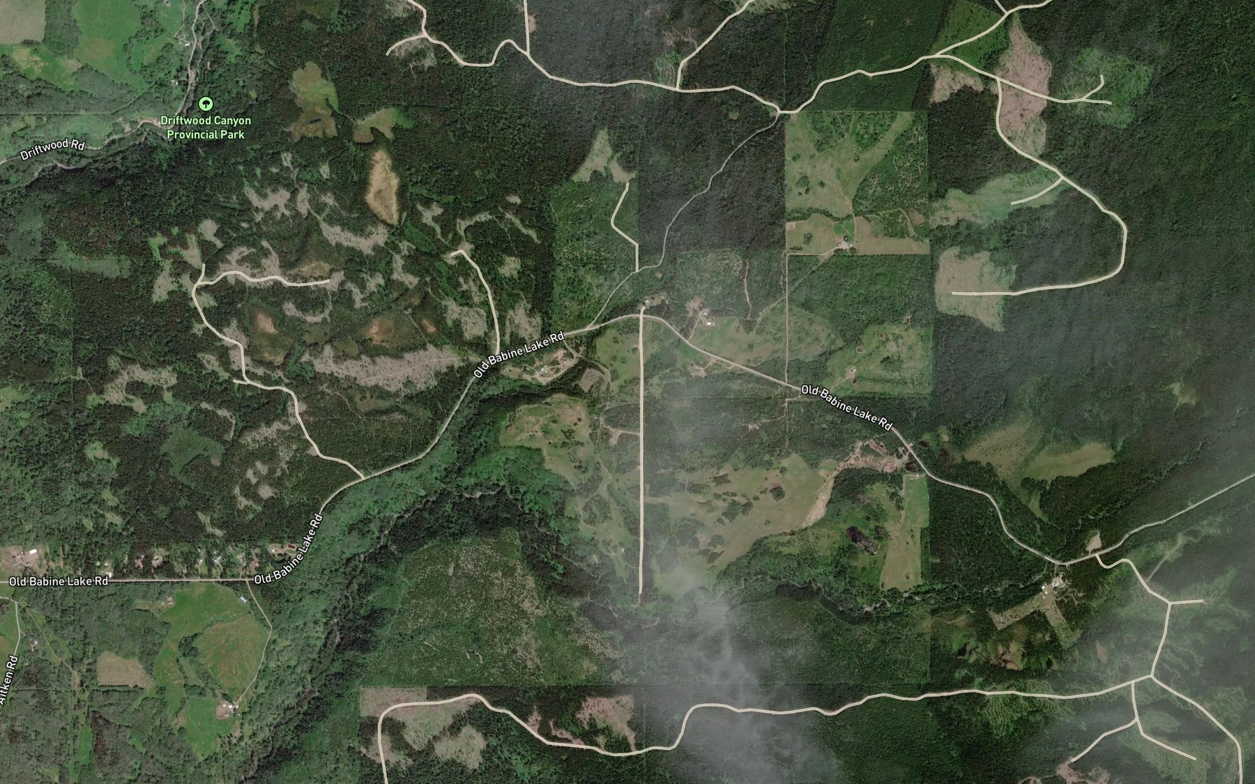 Satellite map of the Tamara Brook