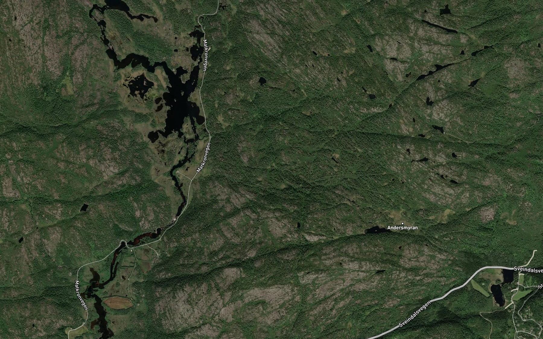 Satellite map of the Bergebekk