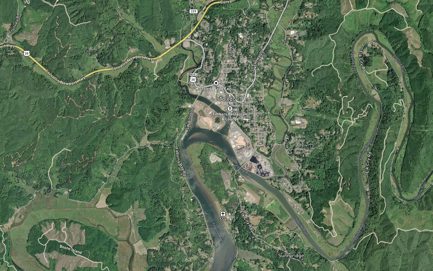 Satellite map of the Depot Slough