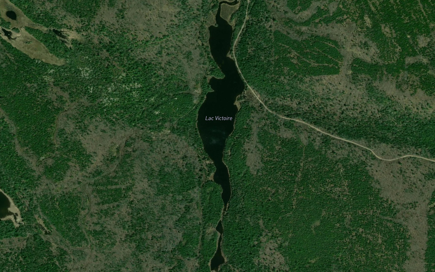 Satellite map of the Lac Victoire
