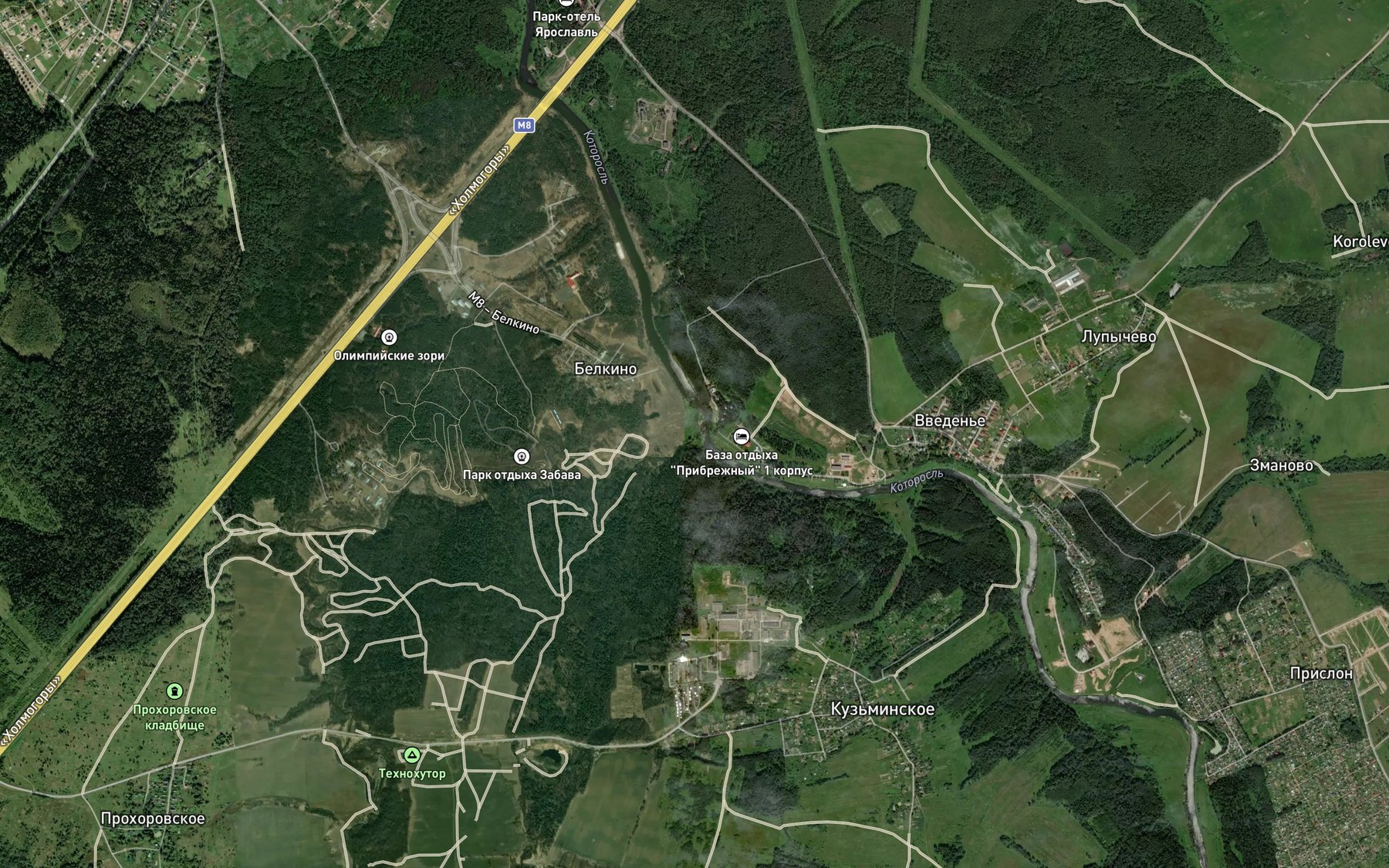 Satellite map of the Talitsa