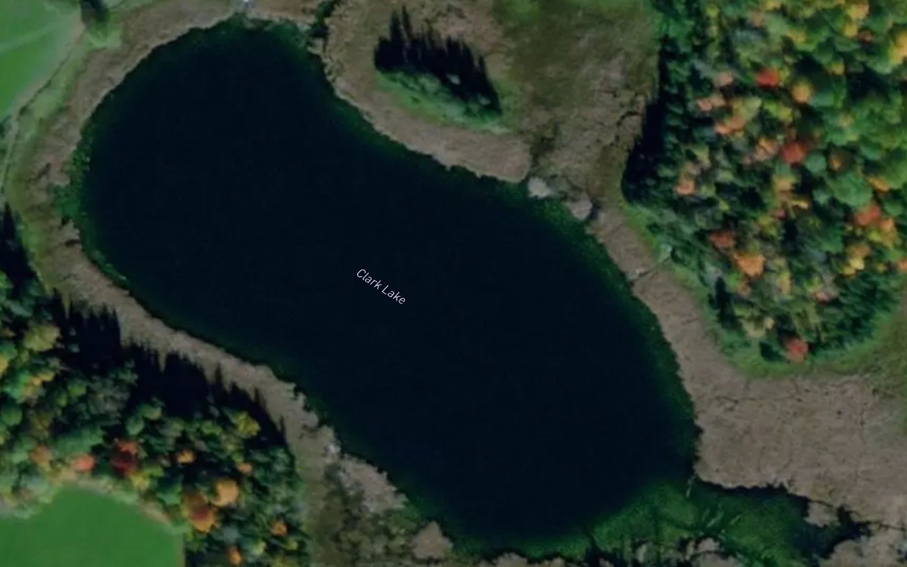Satellite map of the Lac Clark