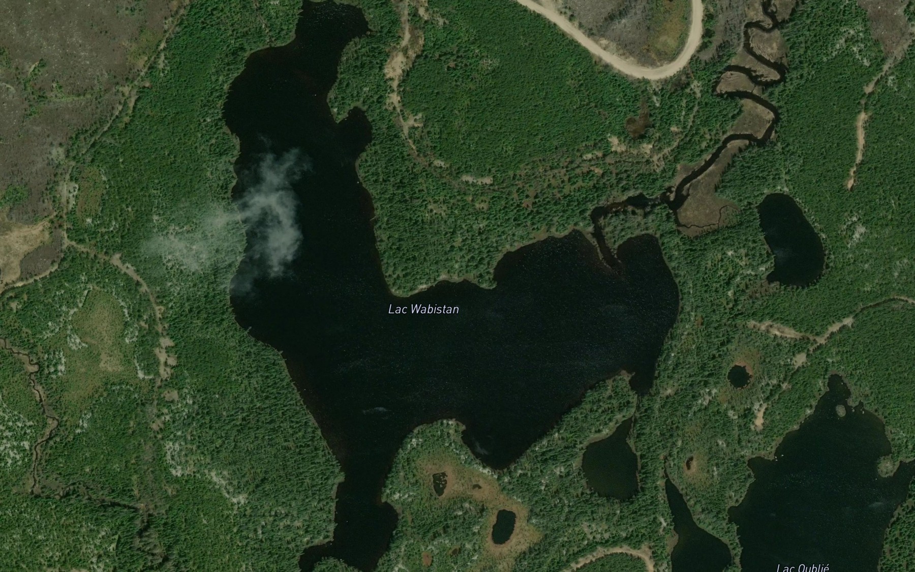 Satellite map of the Lac Wabistan
