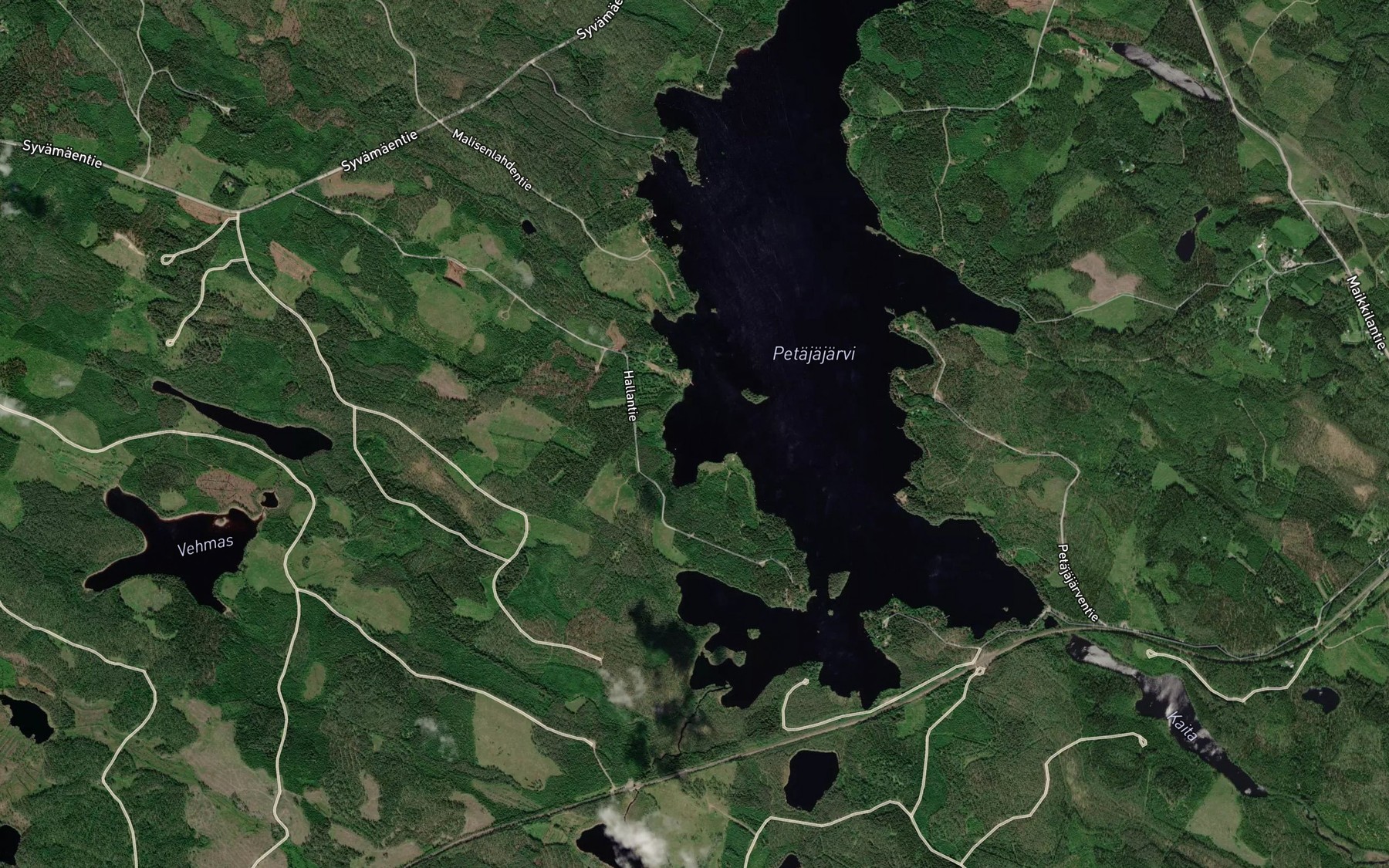 Satellite map of the Saapukanlahti