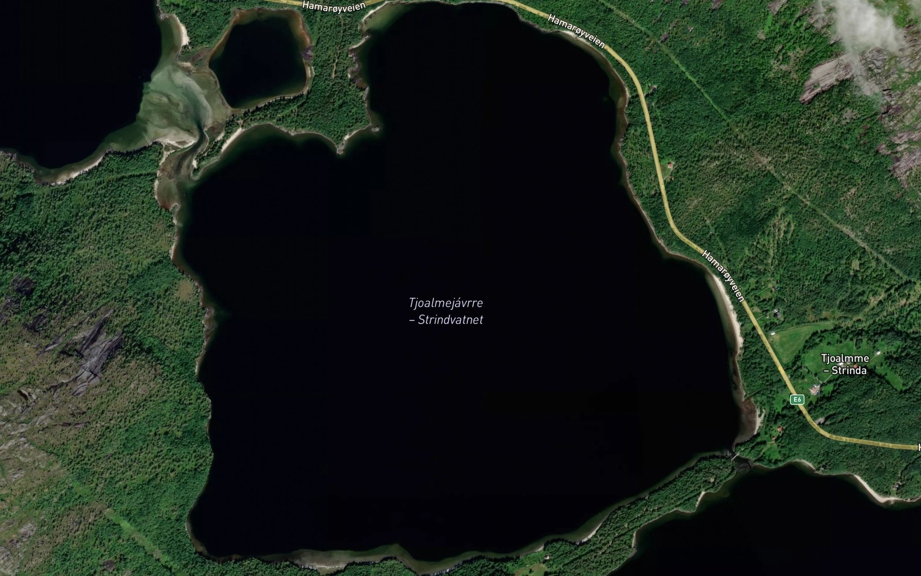 Satellite map of the Strindvatnet