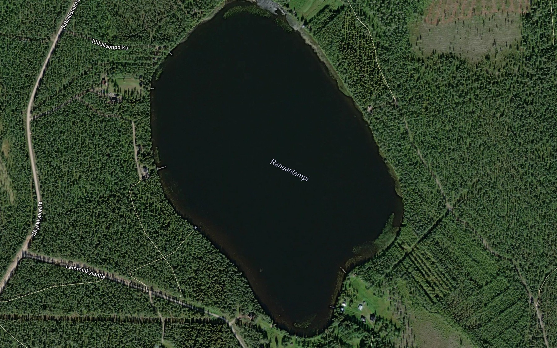 Satellite map of the Ranuanlampi