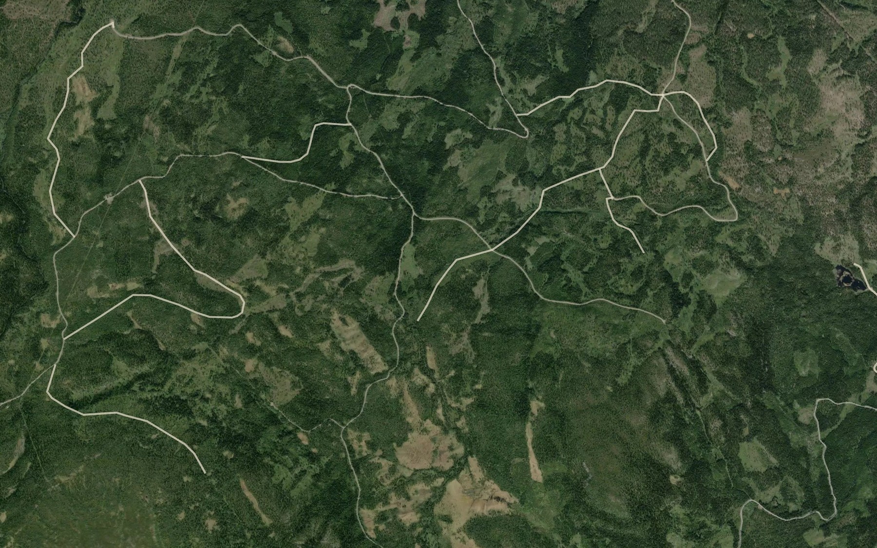 Satellite map of the Kvernbekken