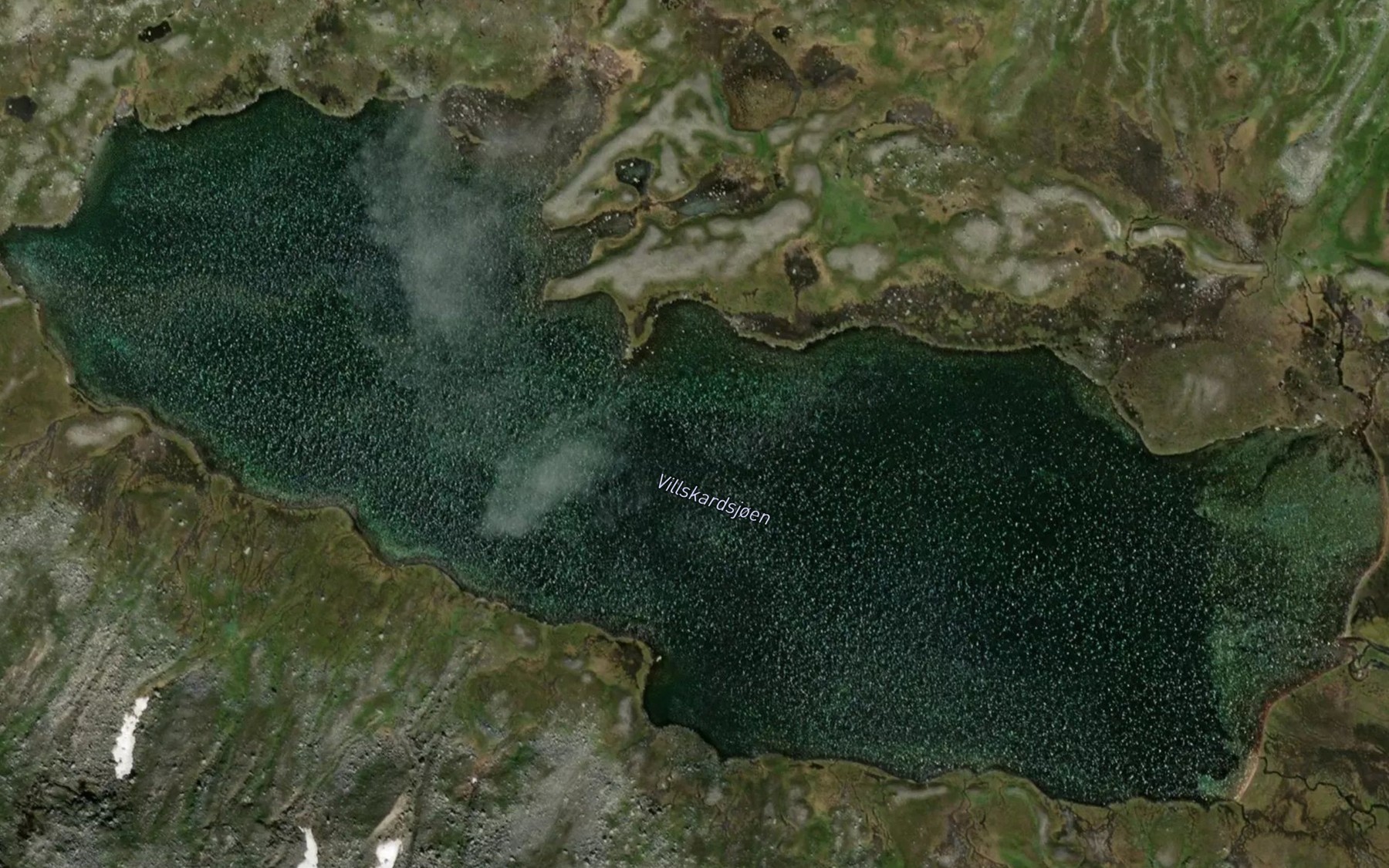 Satellite map of the Villskardsjoen