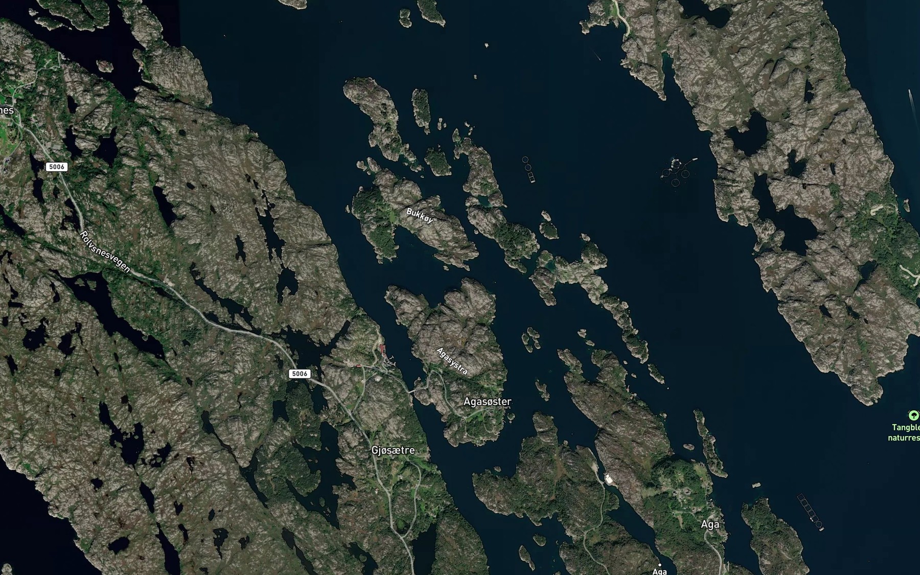 Satellite map of the Steinbitvika