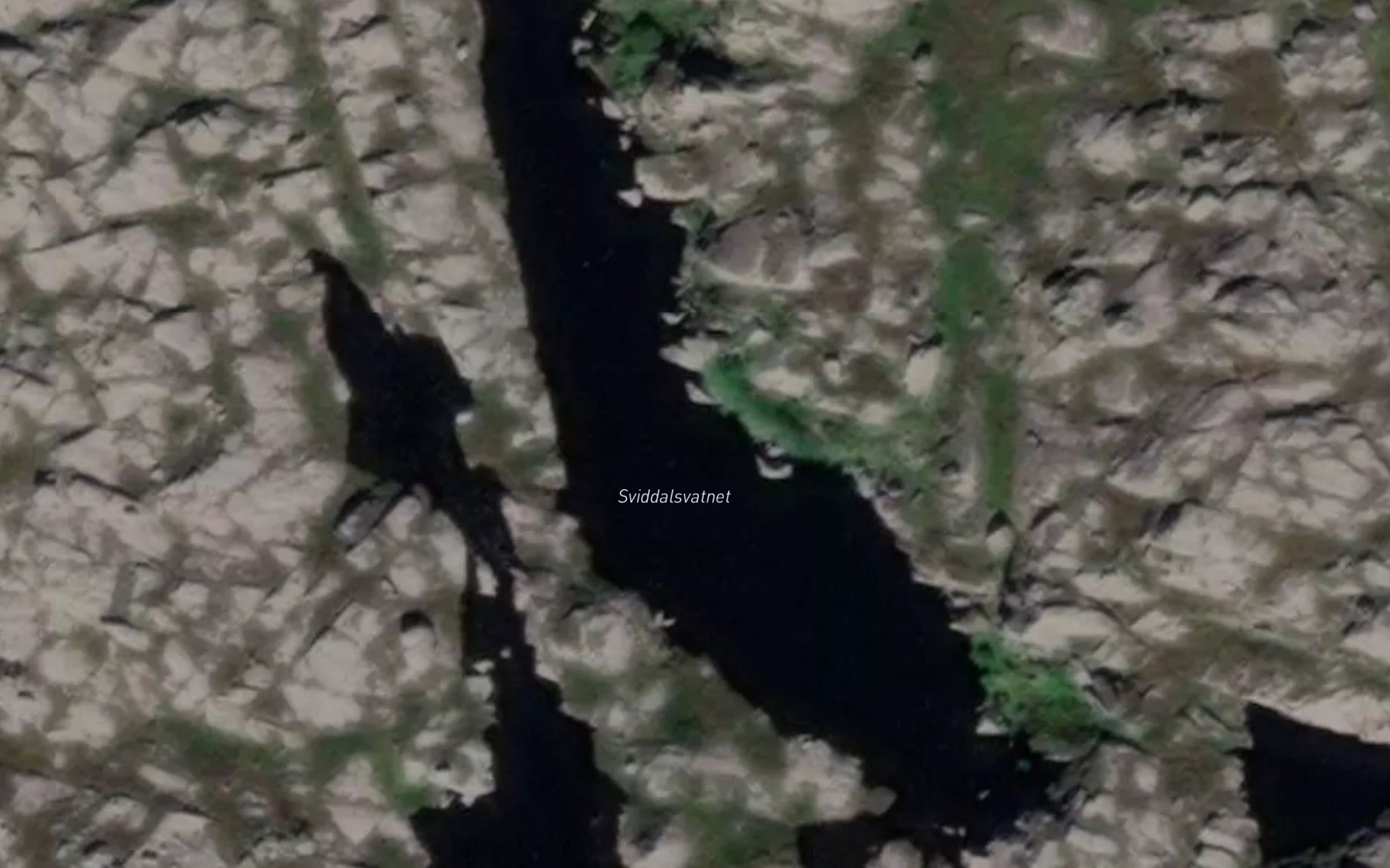 Satellite map of the Sviddalsvatnet
