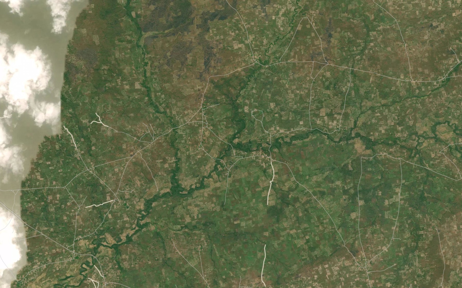 Satellite map of the River Uamadu
