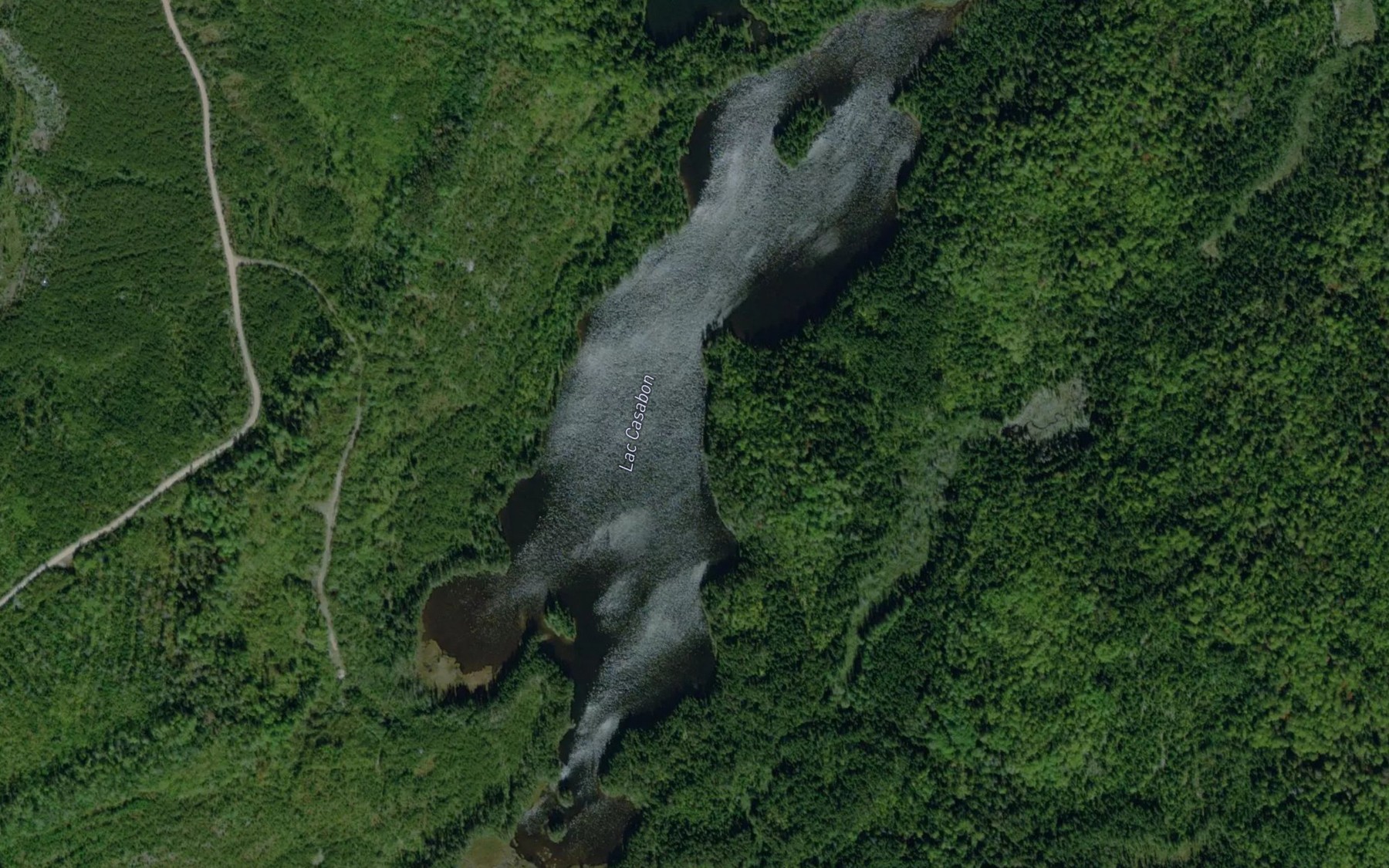 Satellite map of the Lac Casabon