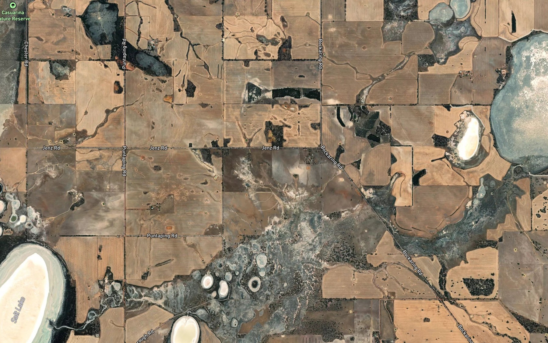 Satellite map of the Bokaring Creek
