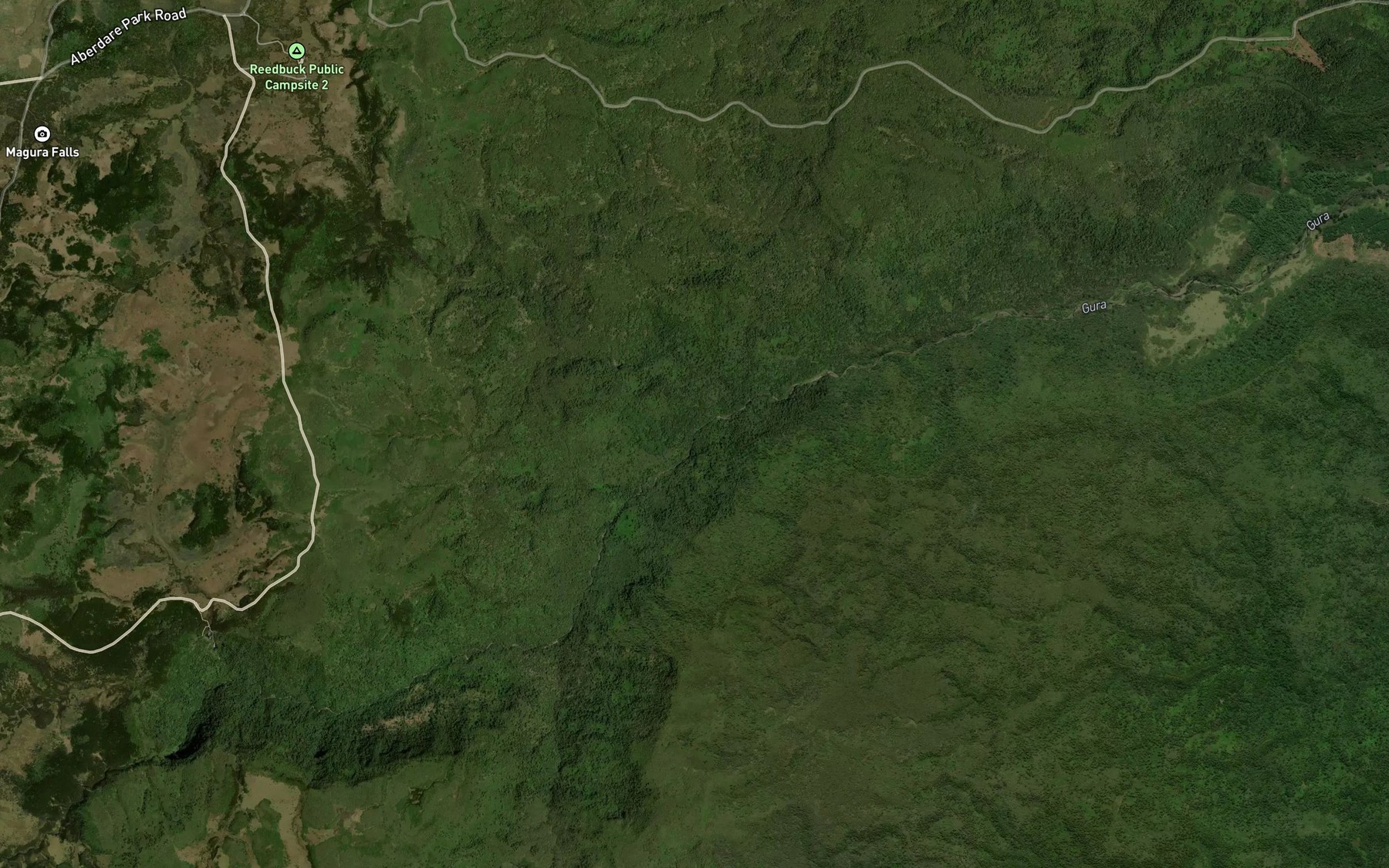 Satellite map of the Magura