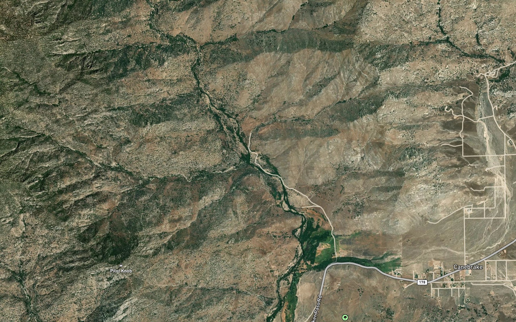 Satellite map of the Bartolas Creek