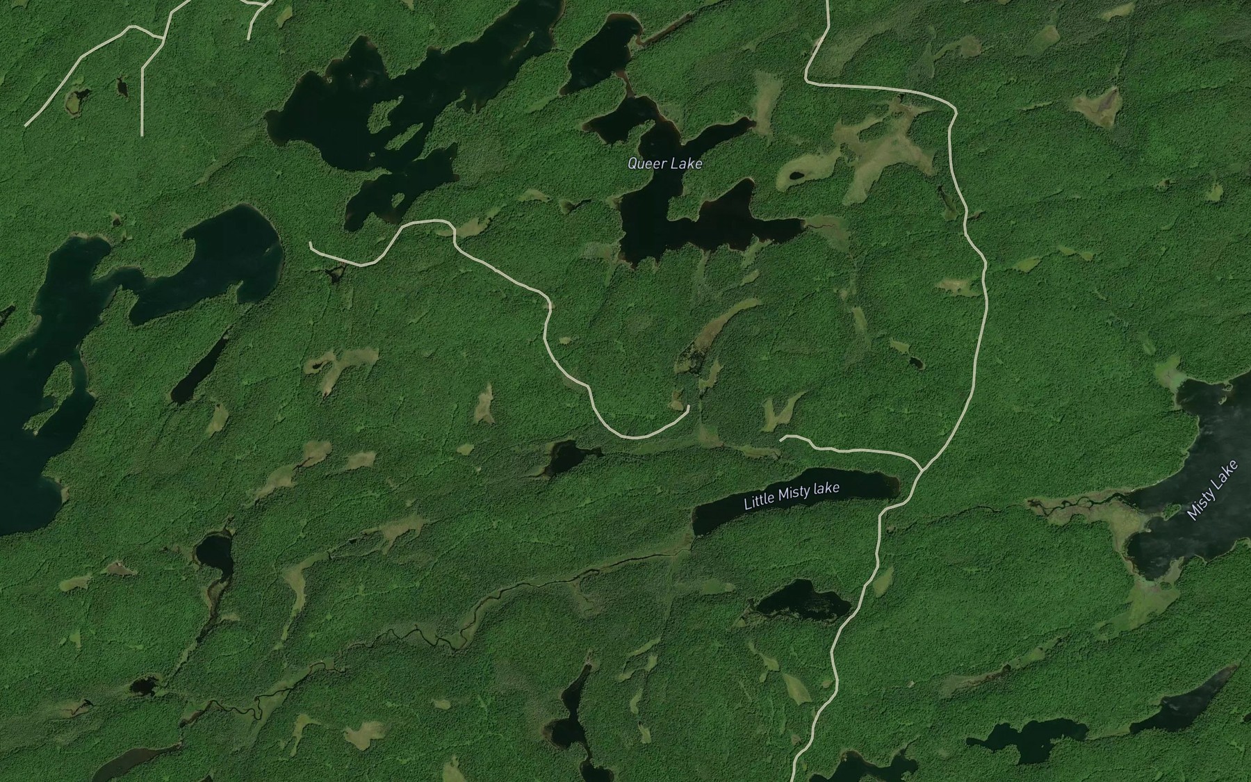 Satellite map of the Cranebill Creek
