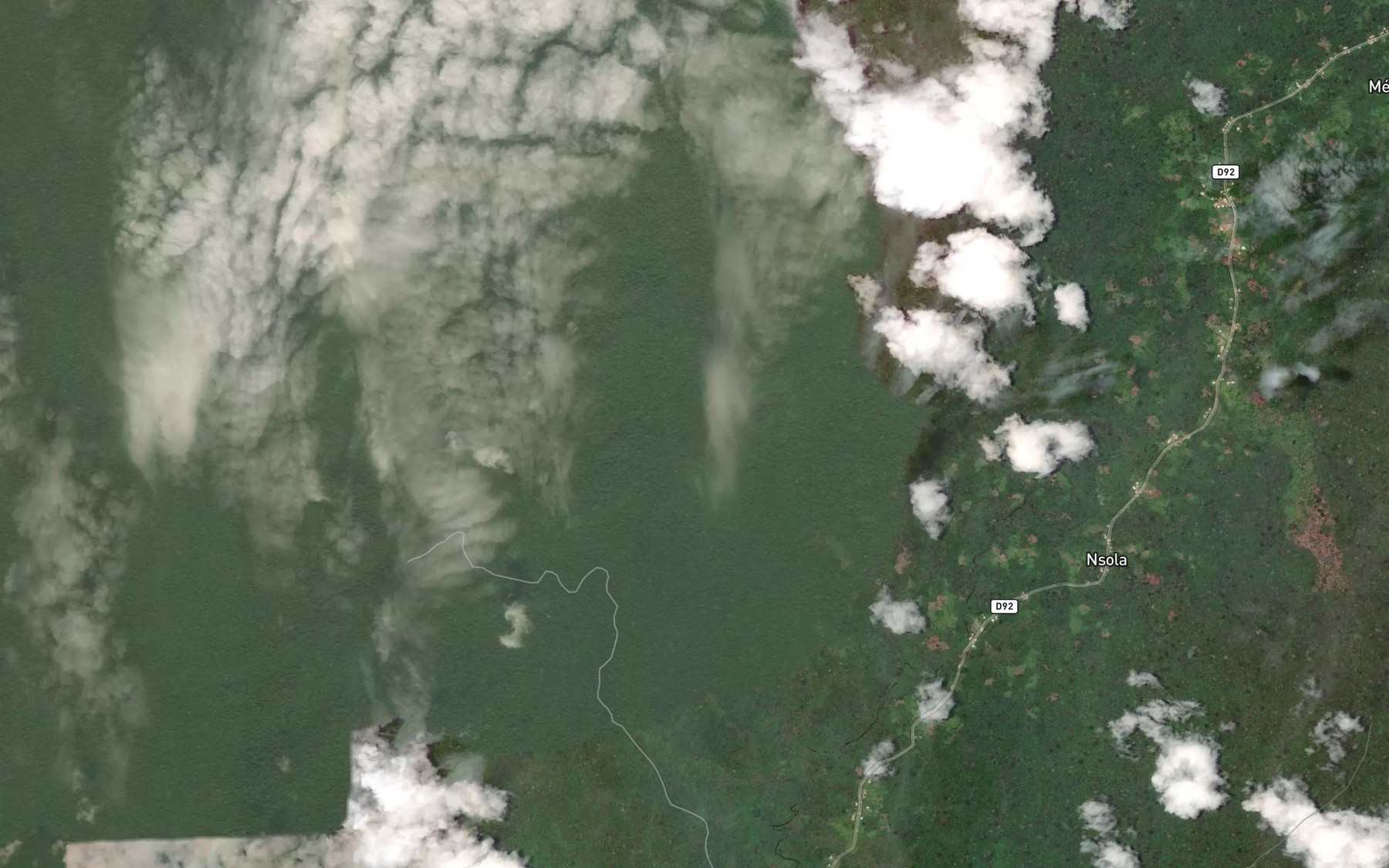 Satellite map of the Gense