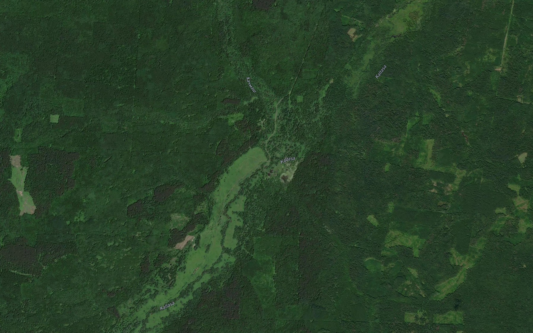 Satellite map of the Kachmash