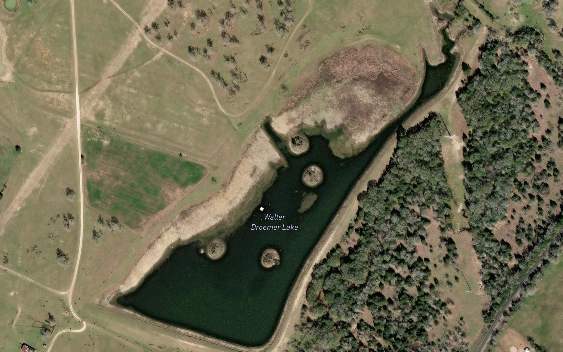 Satellite map of the Walter Droemer Lake