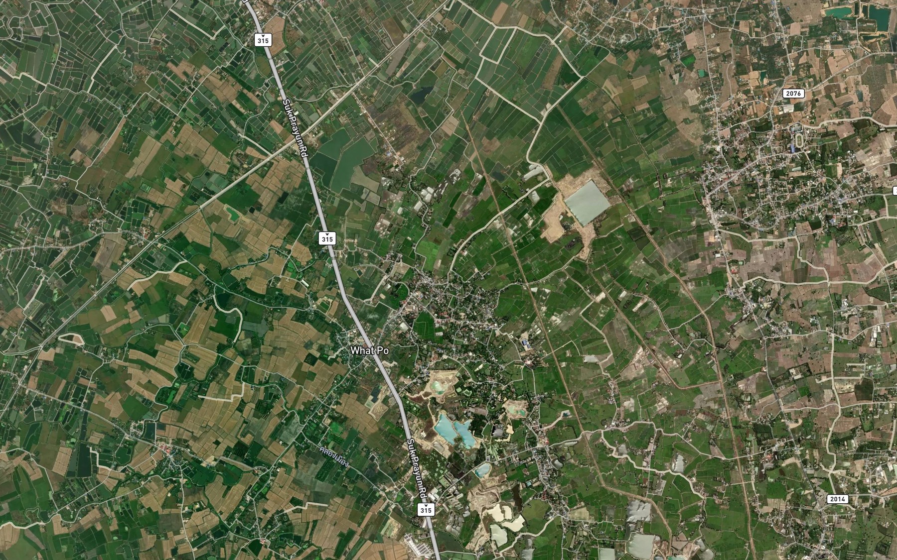 Satellite map of the Khlong Nong Then