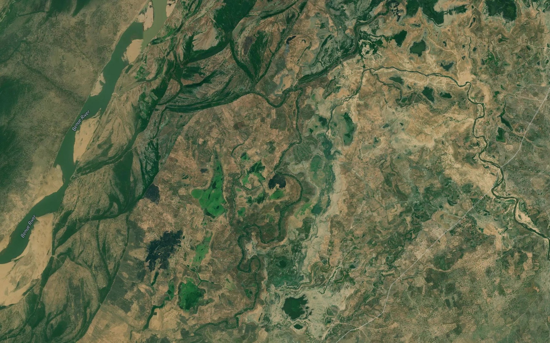 Satellite map of the River Jiri