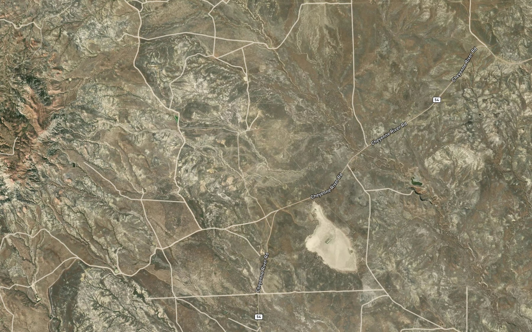 Satellite map of the Frog Creek Number 1 Reservoir