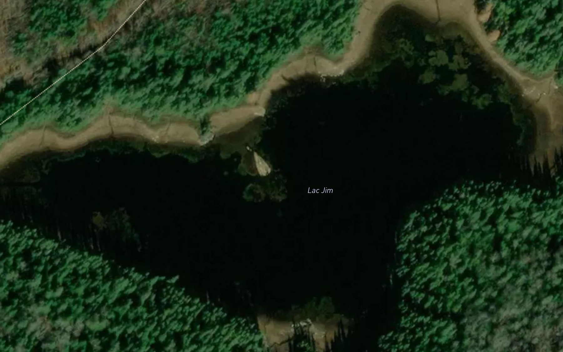 Satellite map of the Lac Jim