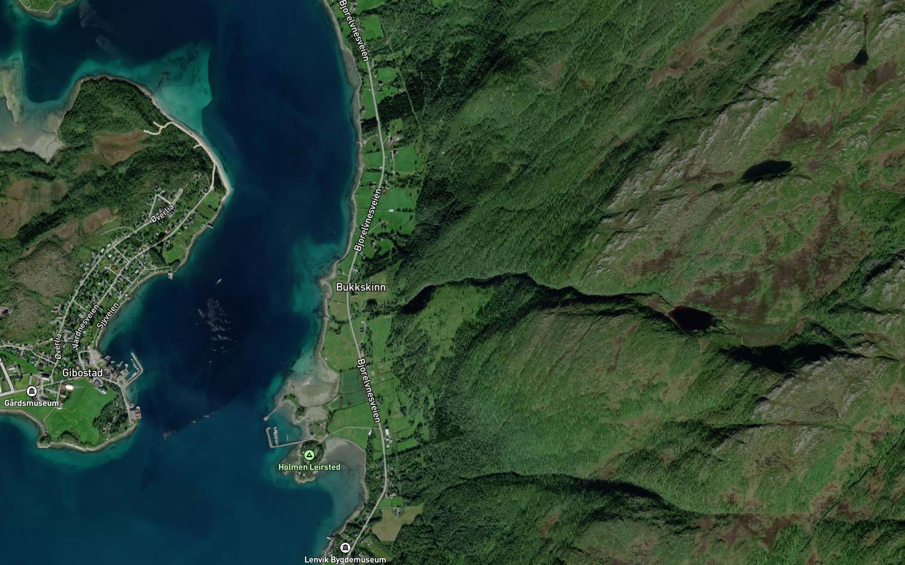 Satellite map of the Gardslielva