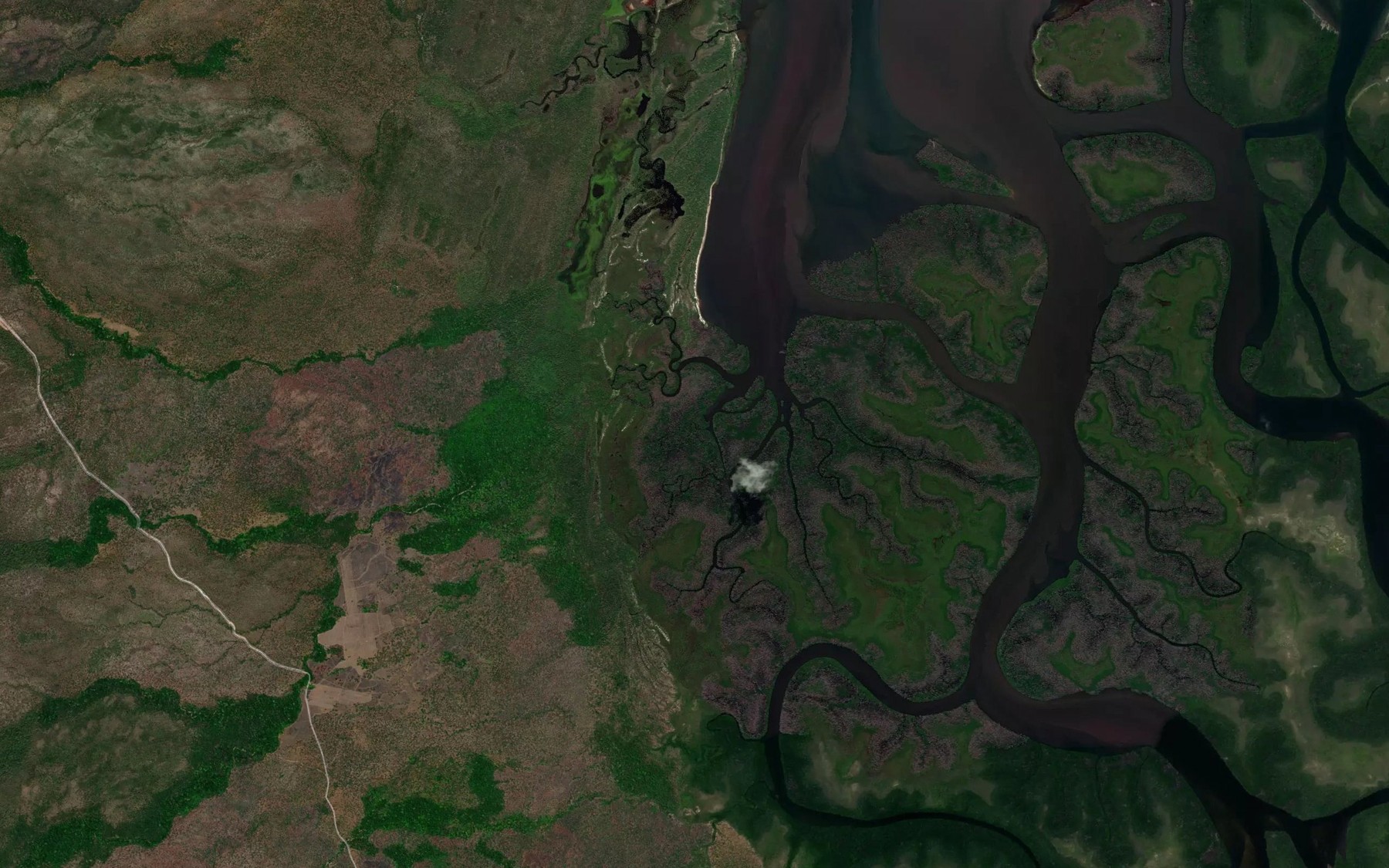 Satellite map of the Dead Horse Creek