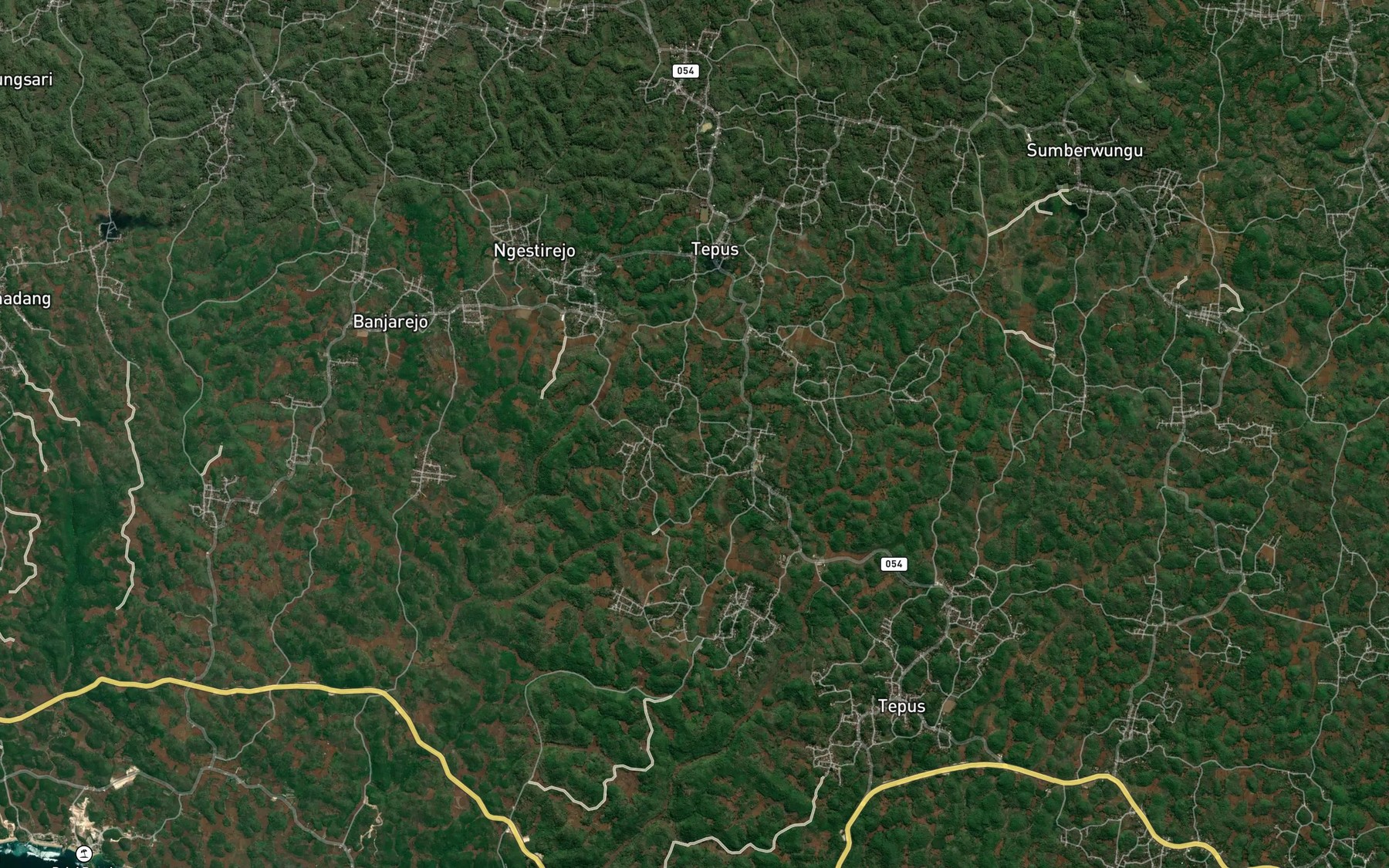 Satellite map of the Telaga Jeruk