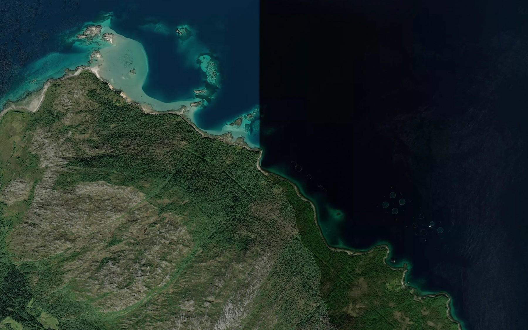 Satellite map of the Jektvika