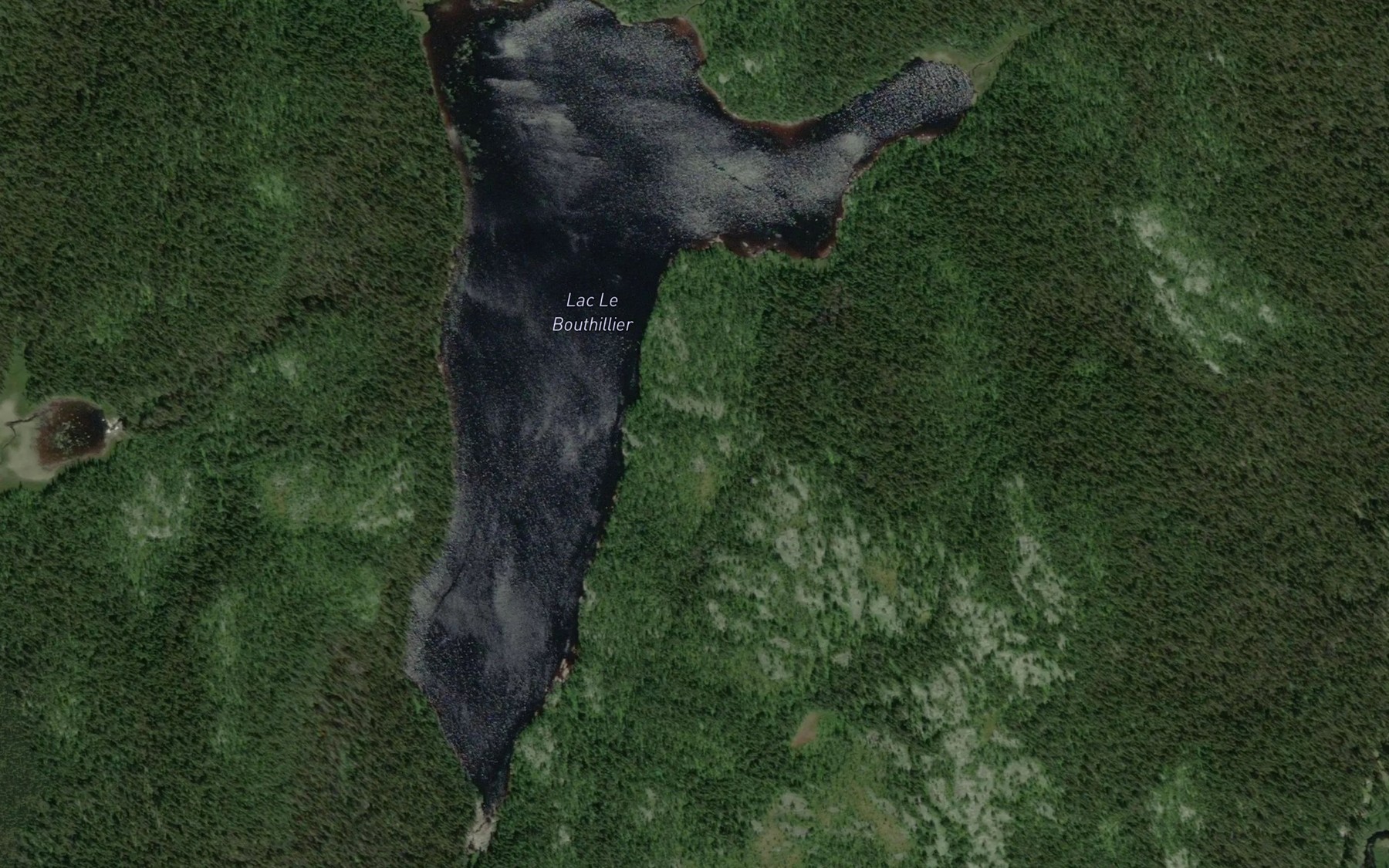 Satellite map of the Lac Le Bouthillier