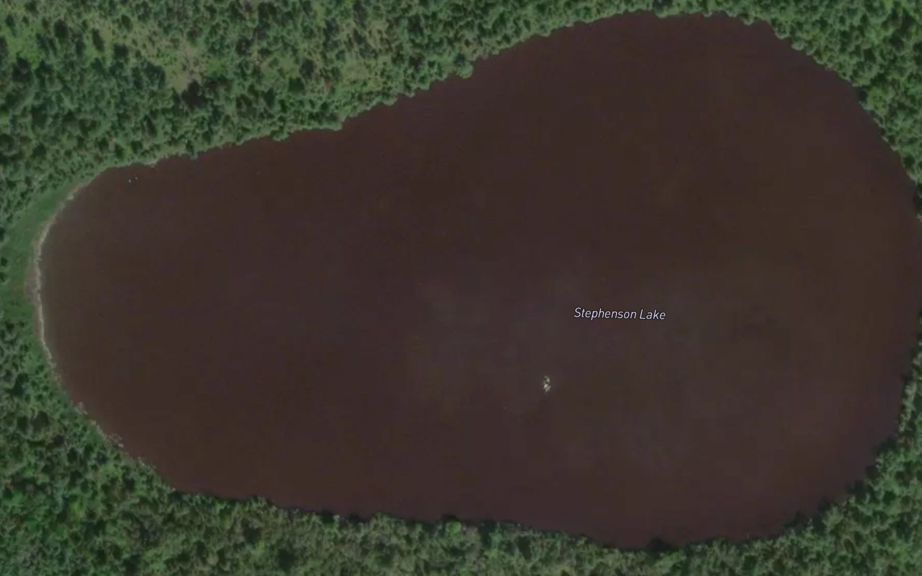 Satellite map of the Stephenson Lake