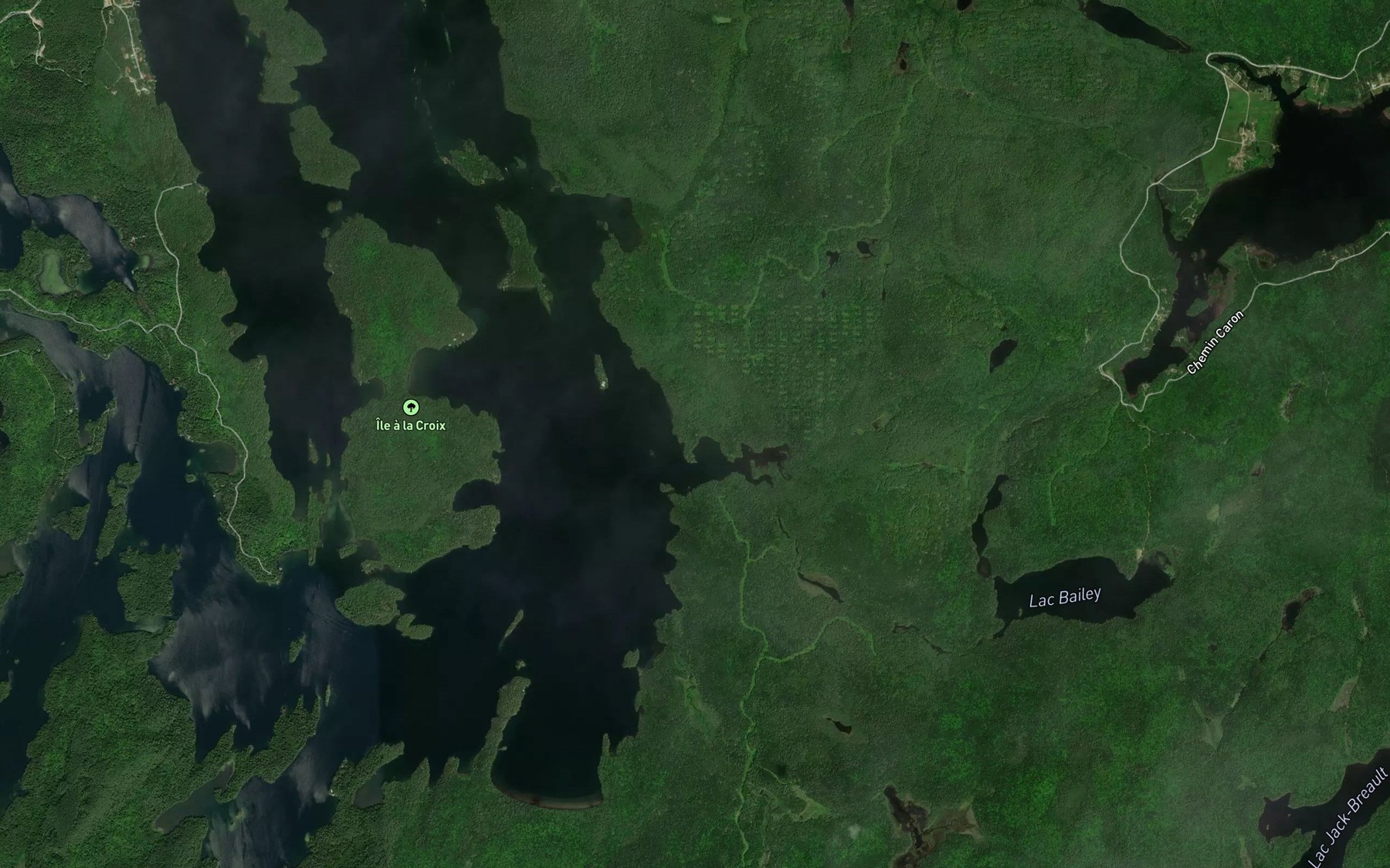 Satellite map of the Baie de la Lievre