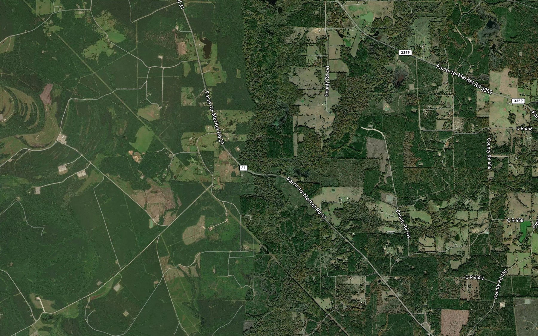 Satellite map of the Mill Creek