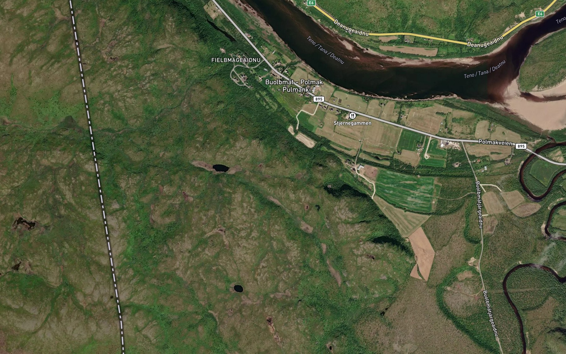 Satellite map of the Maddjajohka