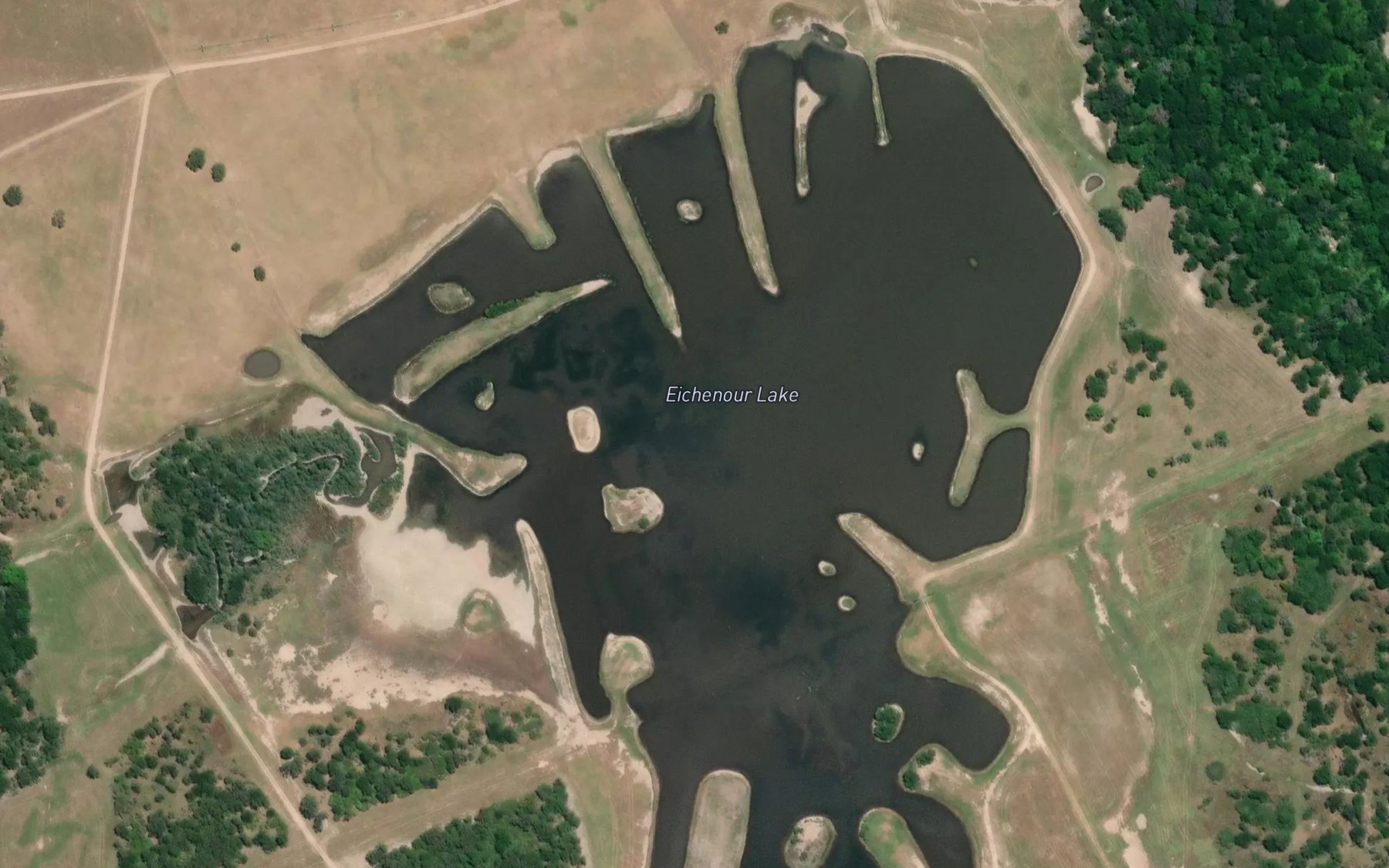Satellite map of the Eichenour Lake
