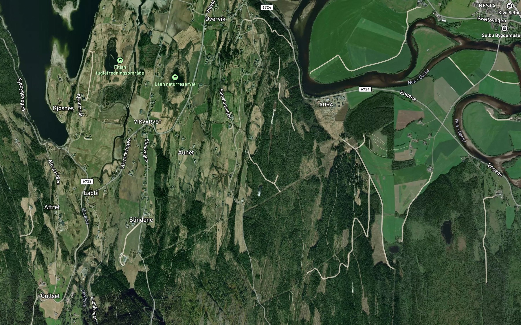 Satellite map of the Stenhellbekken