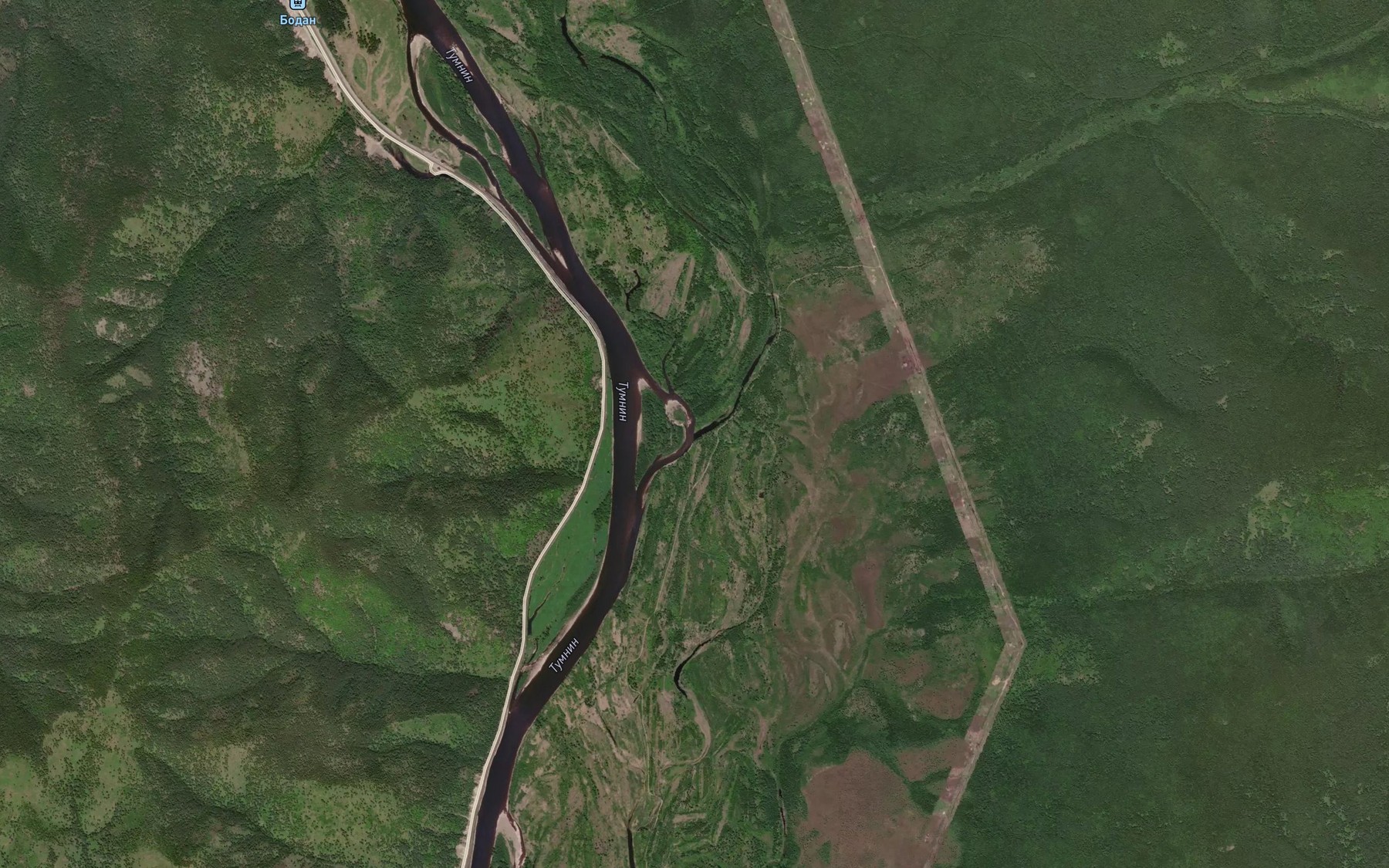 Satellite map of the Ag'ya