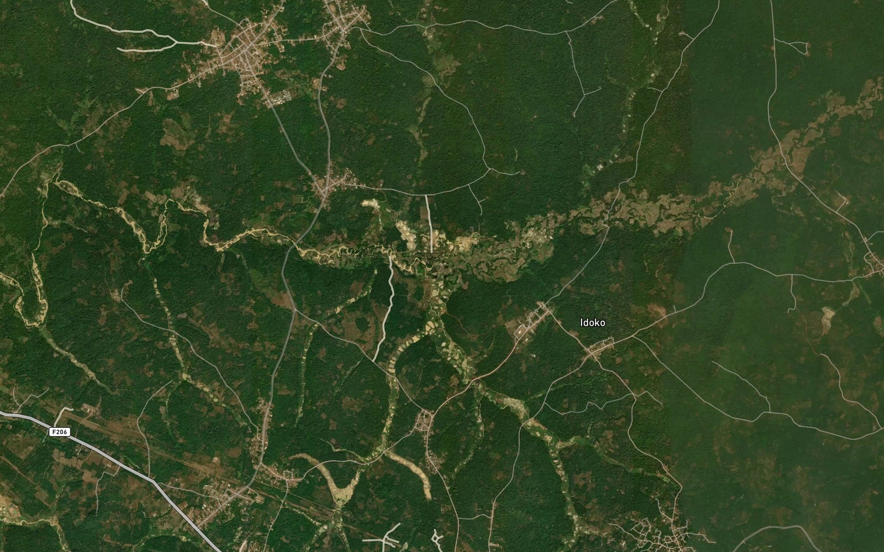 Satellite map of the Erinta