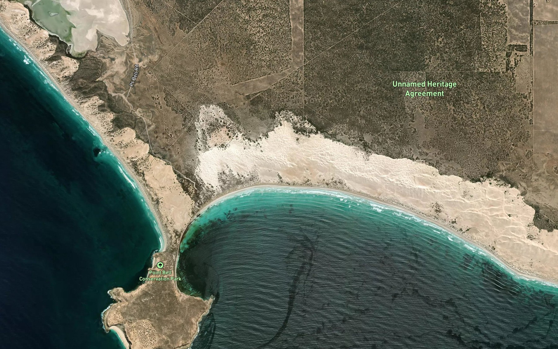Satellite map of the Bare Sand Peak